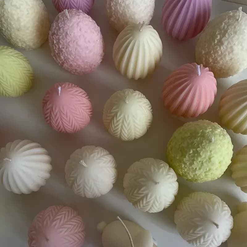 Stampo in Silicone a Forma di Uovo Ovale per Candele e Resina, per Lavori Artigianali Fai-da-Te