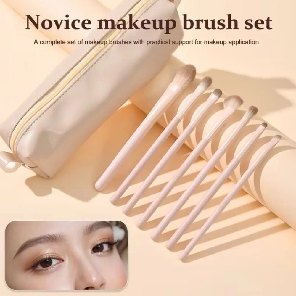 5-13 Piece Durable Soft Beginner Makeup Brush Set Blendable Multi-tasking Eyeshadow Shed-free Concealer Brush