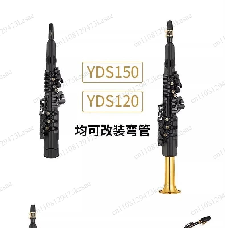 YDS-150 128C 120 Bent Neck Modification Parts, Electric Saxophone Curved Tube with Professional Backpack