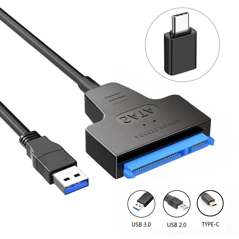 SATA cable to USB Adapter for hard driver from USB 3.0/type C to SATA III for HDD/SSD SATA III hard drive from 2.5" USB Converter SATA