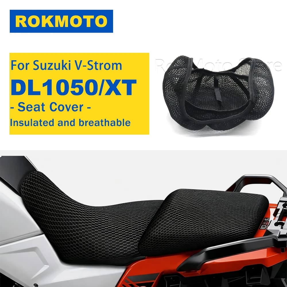 For Suzuki V-Strom DL 1050 DL1050 XT DL1050XT Motorcycle Protecting Cushion Seat Cover Breathable Comfortable 3D Mesh Seat Cover