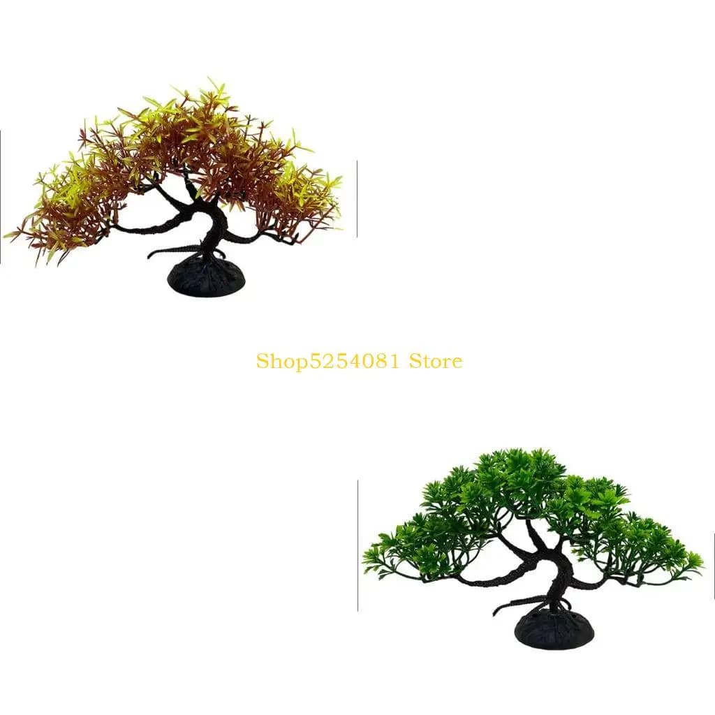 AXYC Acquario Piante in plastica Decorazioni realistiche per alberi Non tossiche Sicure per tutti i pesci