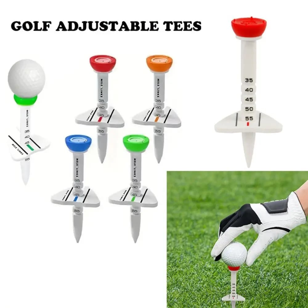 T-shirt da Golf in plastica resistente regolabile in altezza e direzione di mira supporto per pallina da Golf all'aperto