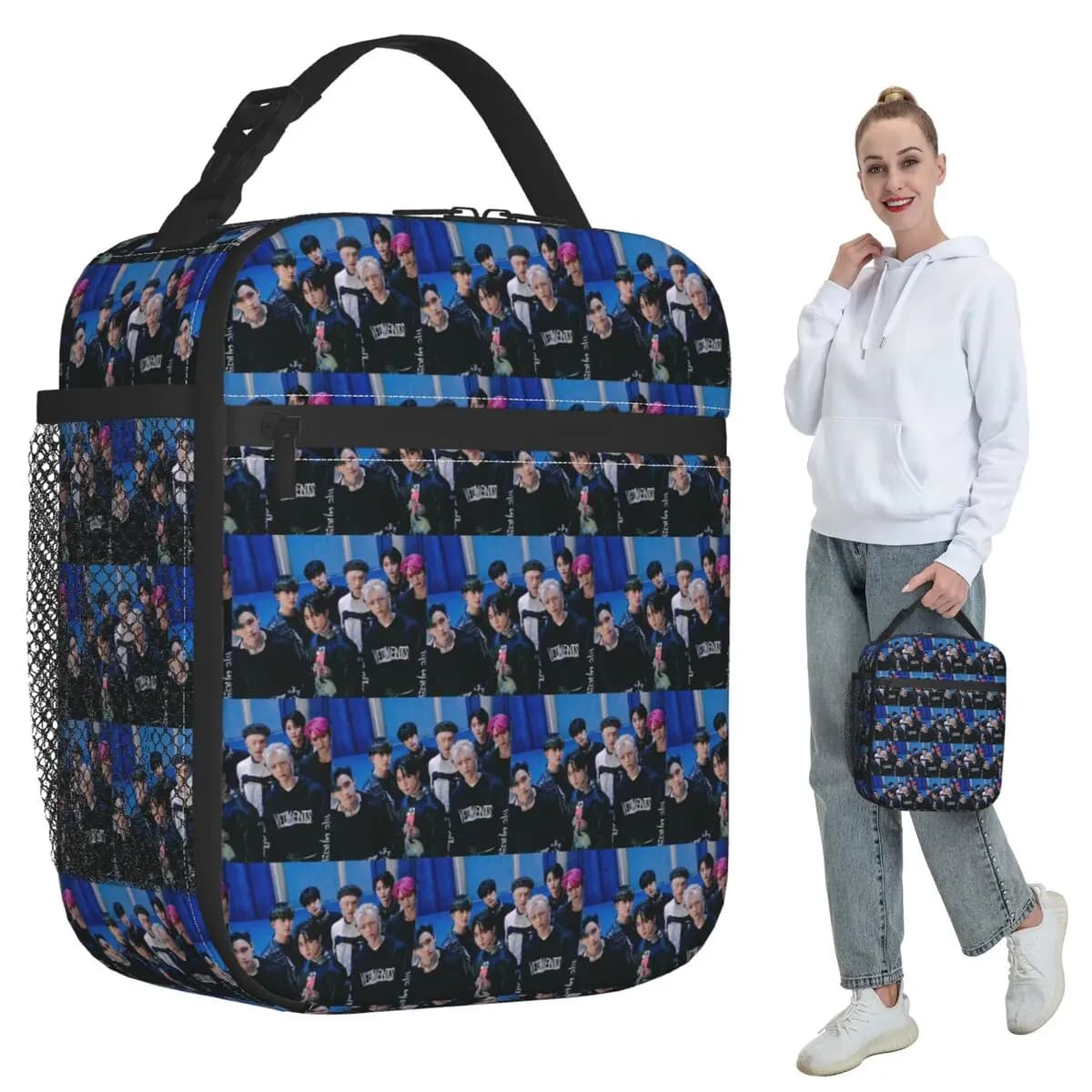 Borsa Termica per Pranzo Skz per Bambini, Contenitore Isolato per Alimenti, Borsa Portatile per Scuola