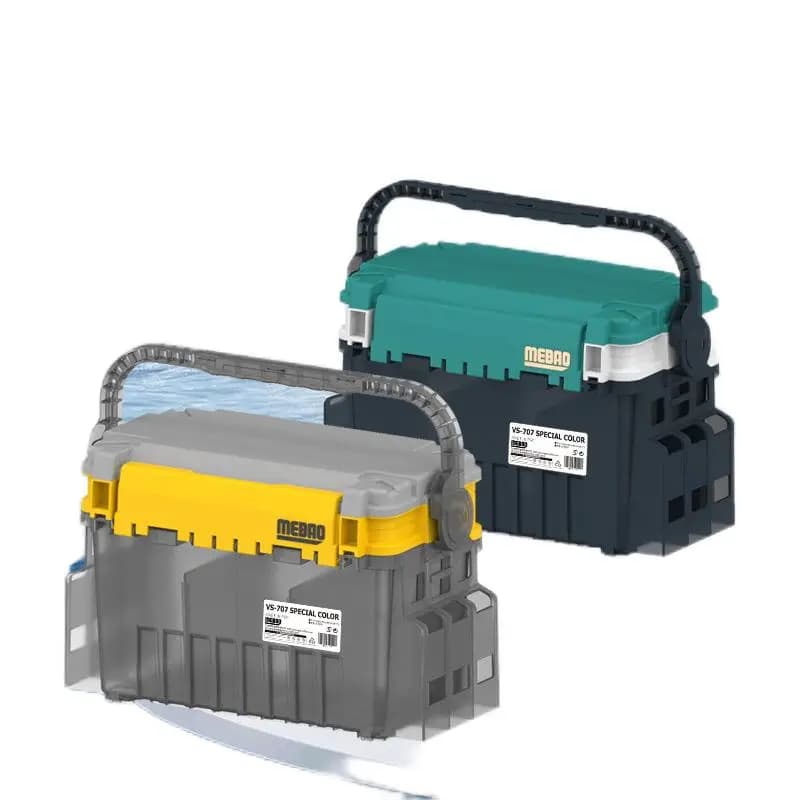 Fishing equipment box Multi-function fisherman equipment box thickened plastic fishing rod Storage organizer for baits Fishing accessories