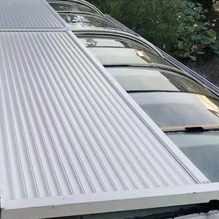 Tende a Rullo in Alluminio per Esterni, Tende da Sole Retrattili, Tende a Rullo Motorizzate in Schiuma PU, Persiane per Tetto