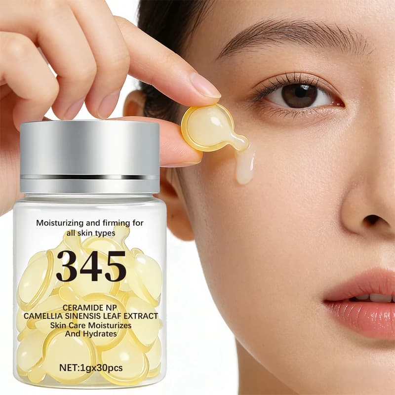 345 Facial Moisturizing Essence Milk Deep Hydrating And Brightening Skin Pack of 30 Individual 1g Bottles
