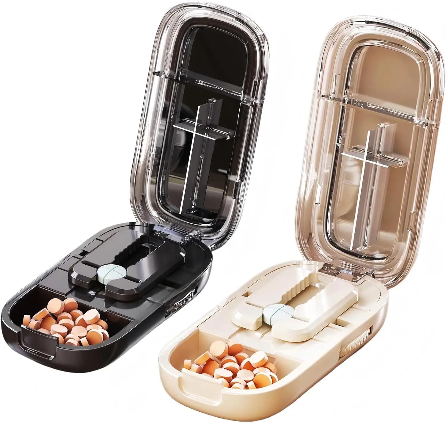 Plastic Wallet with Cardboard Integrated, Organizer Travel Laptop, Divider and Container Compact for Pills