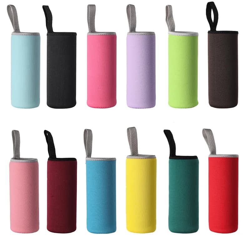 Borsa Termica Nera per Bottiglie d'Acqua e Tazze da 750ML/1000ML/1500ML - Custodia Protettiva per Borracce Sportive
