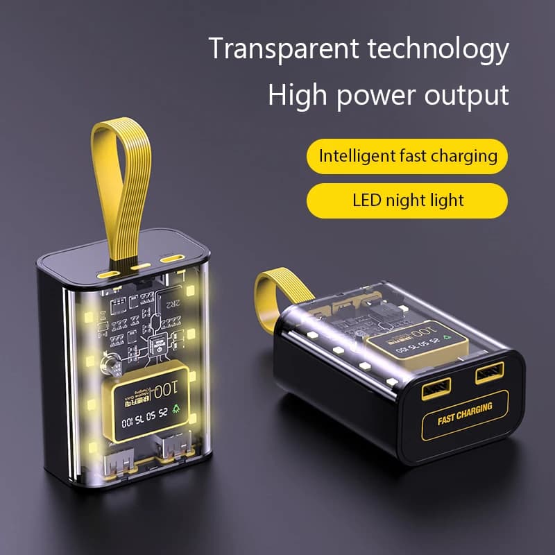 Battery Charger Case 3 * 18650 Power Bank Box DIY Fast charger 5V 2A Battery storage box with double USB output with LED night light