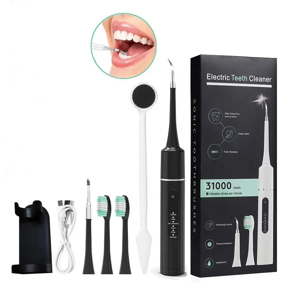 Home electrical brush to remove stains and dental stones