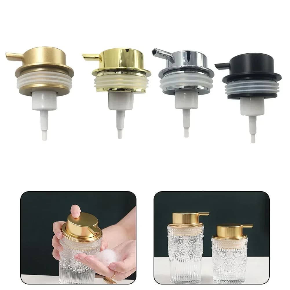 Testa della pompa in schiuma ABS Testa della pompa a pressione Dispenser di sapone Testa dell'erogatore Ugello Lozione da bagno Shampoo Tubo della pompa Accessori da bagno