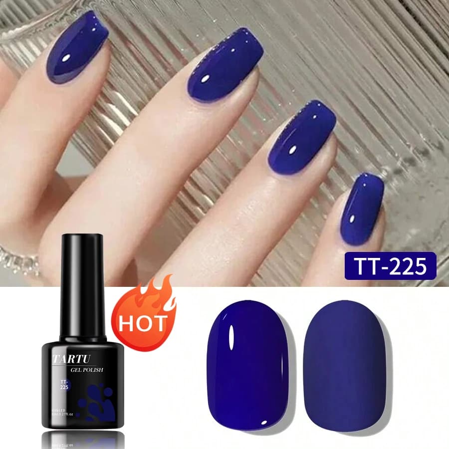 TARTU 8ml Smalto per unghie gel 63 colori Borgogna Rosso Nude Nail Art Soak Off UV/LED Manicure Beautylux Vernis Semi Permanente Esmalte