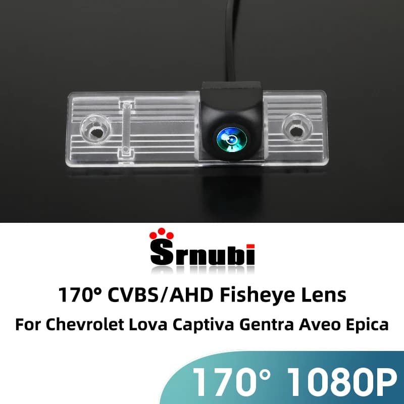 Srniubi 170 ° HD 1080P telecamera per retromarcia per auto per CHEVROLET EPICA LOVA AVEO CAPTIVA CRUZE LACETTI MATIZ visione notturna retromarcia AHD