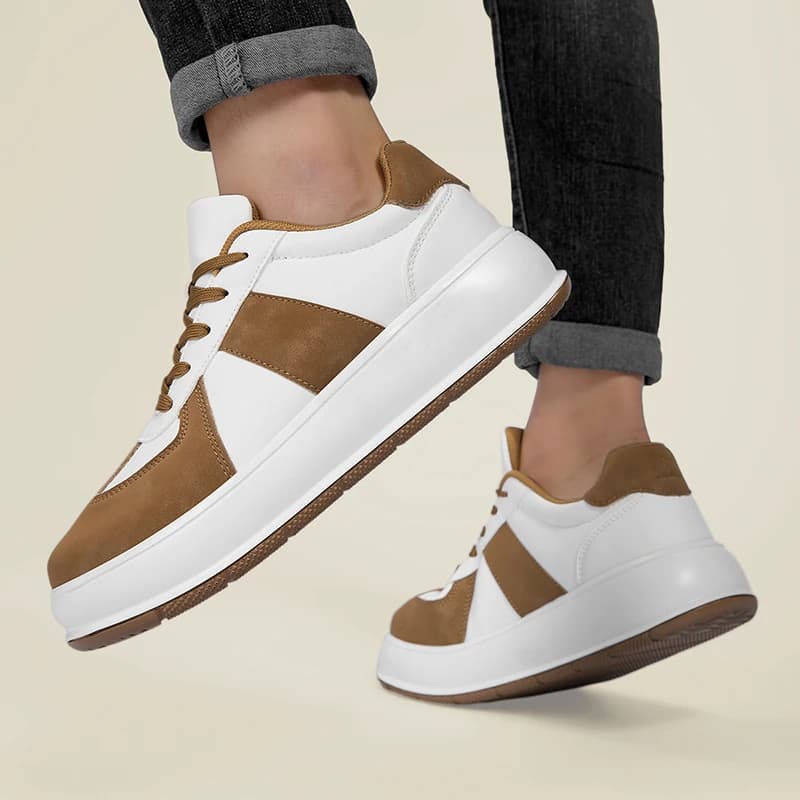 Wide Toe Mens Barefoot Shoes Leather Minimalist Walking Sneakers Comfort Zero Soles Casual Running Shoes Lightweight Board Shoes