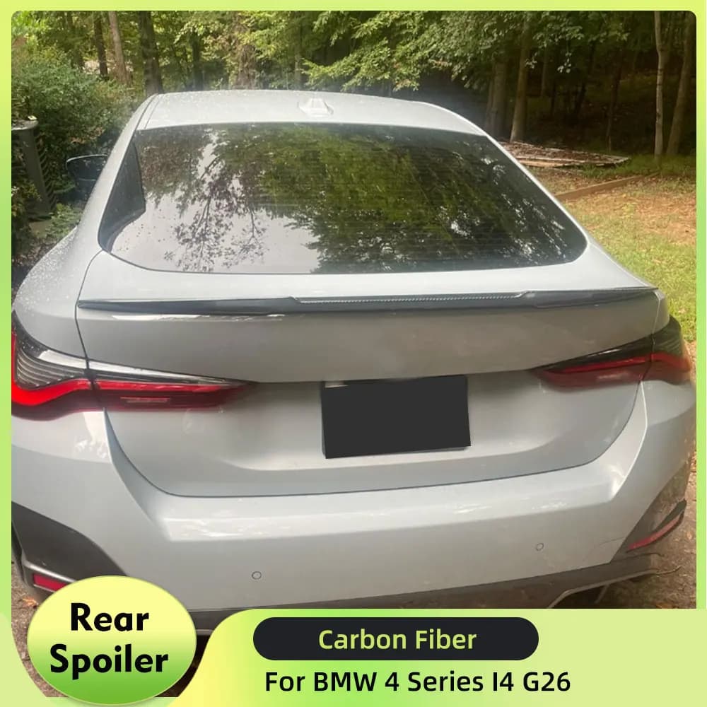 Spoiler posteriore in fibra di carbonio per bagagliaio auto BMW Serie 4 I4 G26 M Sport Sedan 430i 440i 2021-2023