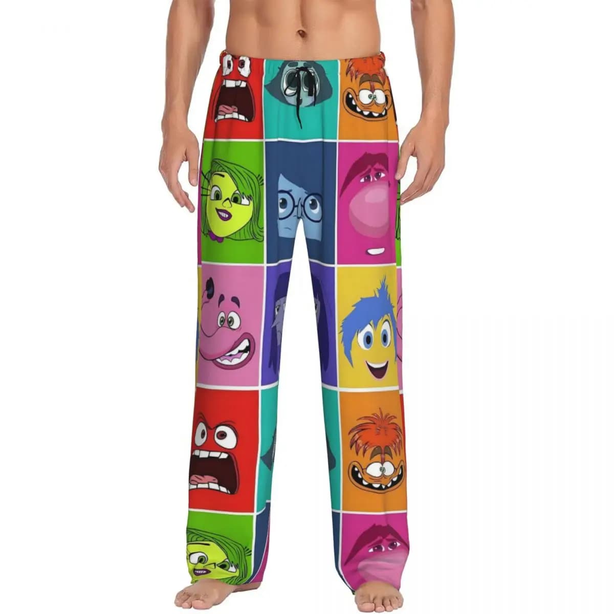 Pantaloni da pigiama interni personalizzati Indumenti da notte per uomo Cintura elastica Fantasia Animazione Pantaloni da salotto per dormire con tasche