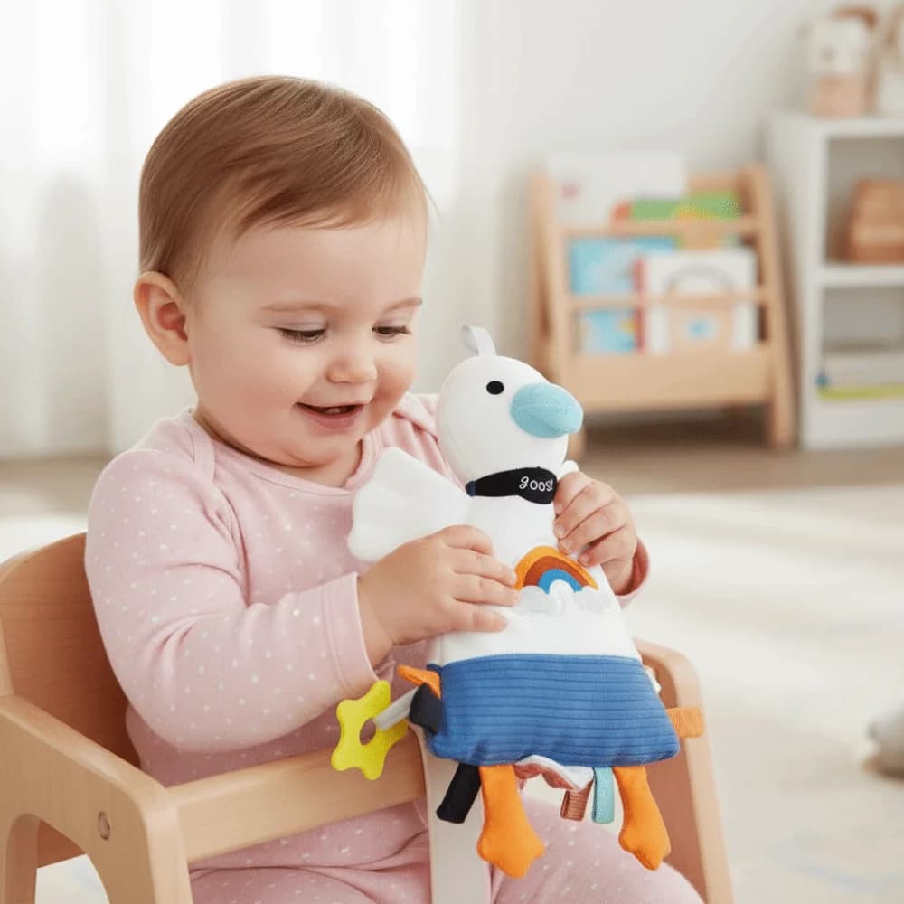 Soft Material Animal Wind Chime Squeaky Sound Crinkle Sound Crinkle Squeaky Sensory Cute Stuffed Animal Hand Grip Handle
