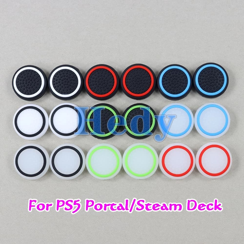 2PCS Per PS5 Portale Luminoso Thumb Grip Cap Silicone Morbido Joystick Bastone Analogico Per PlayStation Portale Per Steam Deck
