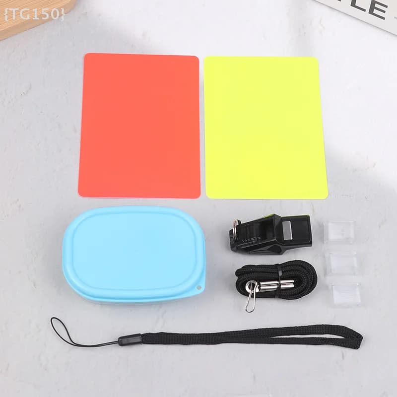 diF2-TG150 di1 whistle + yellow and red cards for basketball, football, volleyball, futsal and handball referees
