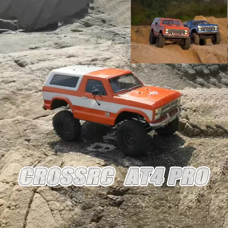 CROSSRC AT4 PRO 1/10 Auto Elettrica Telecomandata a Quattro Ruote Motrici con Blocco Differenziale e Marcia Alta e Bassa