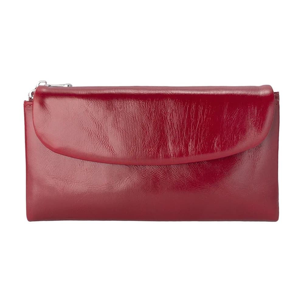 Porta carte RFID Borsa in vera pelle Portafoglio in morbida pelle di mucca cerata d'olio Pochette lunga da donna in pelle di vacchetta