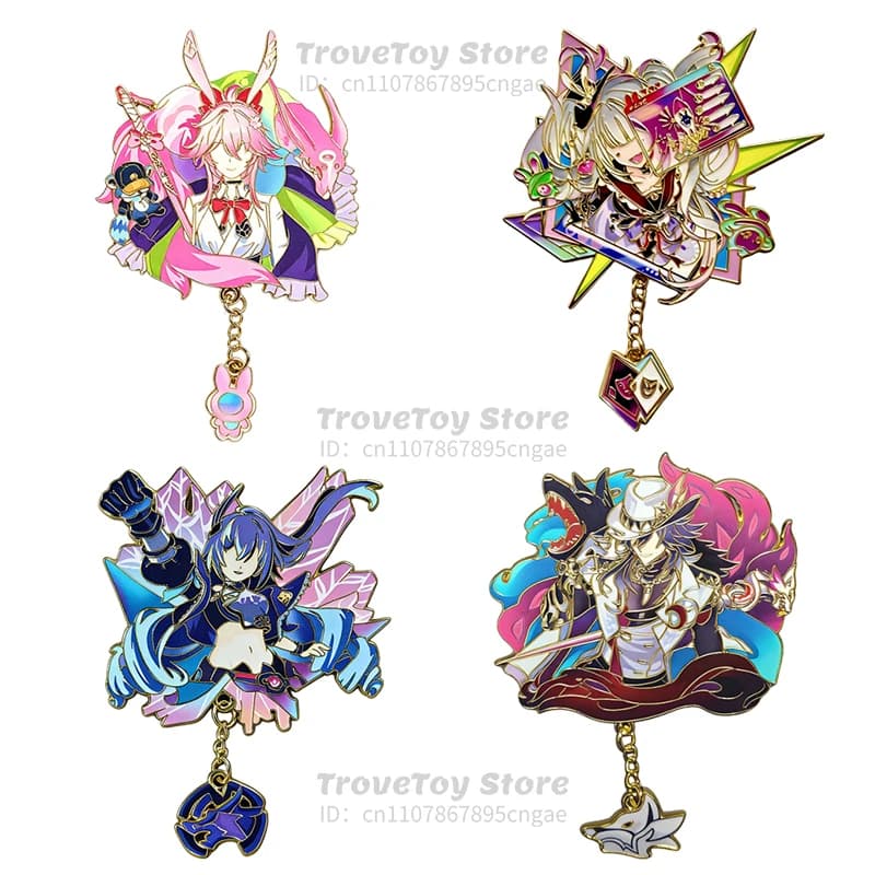 Spille e Distintivi Honkai: Star Rail Sparkle, Cosplay Anime, Eroe del Gioco Cyrene, Distintivi Cartoon per Zaino, Regali, Spille Carine