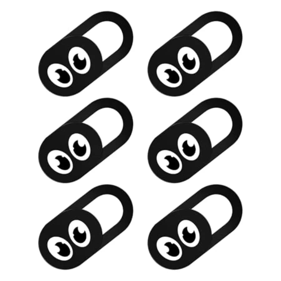 Set di 8 Copri Webcam Scorrevoli, Copri Fotocamera Ultra Sottili per Laptop, Copri Fotocamera Scorrevoli per Telefono e Computer, Protezione Privacy per Webcam