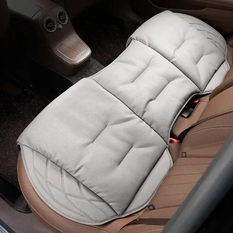 Cuscino per seggiolino auto Cuscino per la vita per Mercedes Benz/BMW/Audi Cuscino per sedile per tutte le stagioni in pelle nappa traspirante e ventilata