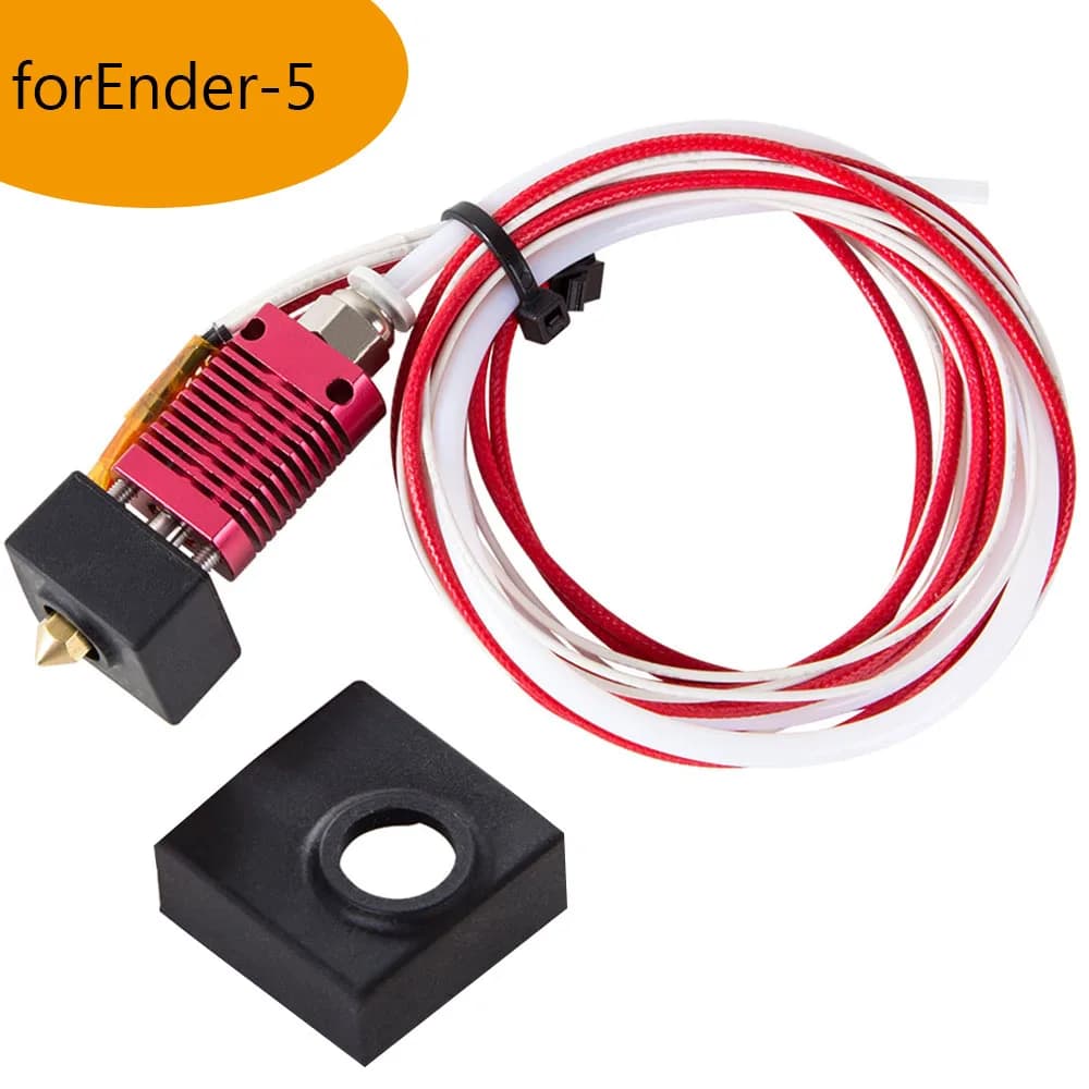 Metal Hotend Extruder Kit Heat Block Nozzle Heater Thermistor High Quality 3D Printer Accessory for Ender-5