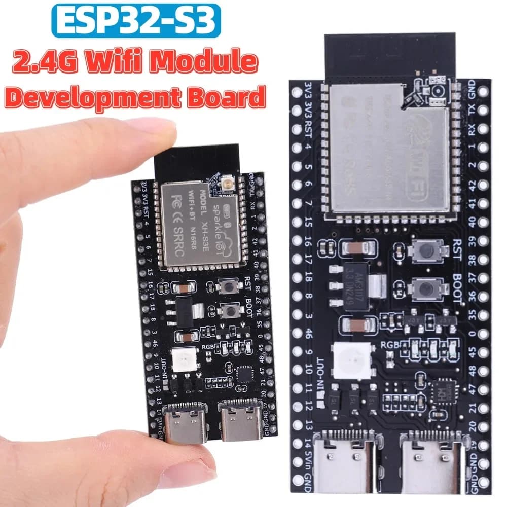 Development cards ESP32-S3 Expansion adapter kit Module Wifi 2.4G ESP32-S3-WROOM-1 N16R8 N8R2 Double Type C development card