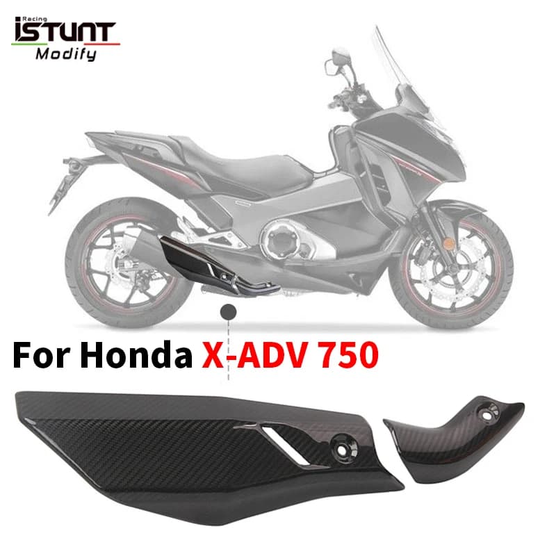 Tubo di collegamento centrale del motociclo sistema di scarico scudo termico protezione marmitta Shell per Honda X-ADV 750 XADV750 XADV 750 2017-2023