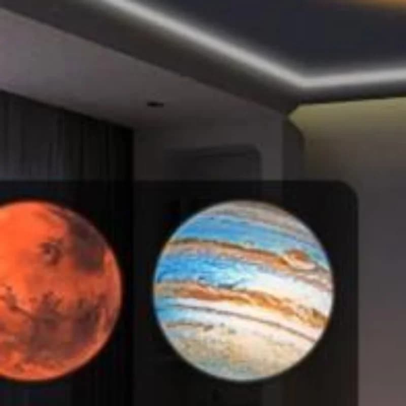 Lampada di proiezione planetaria con presa USB 5V, luce d'atmosfera per decorazione da soffitto, luce notturna a cielo stellato, proiettore di galassie