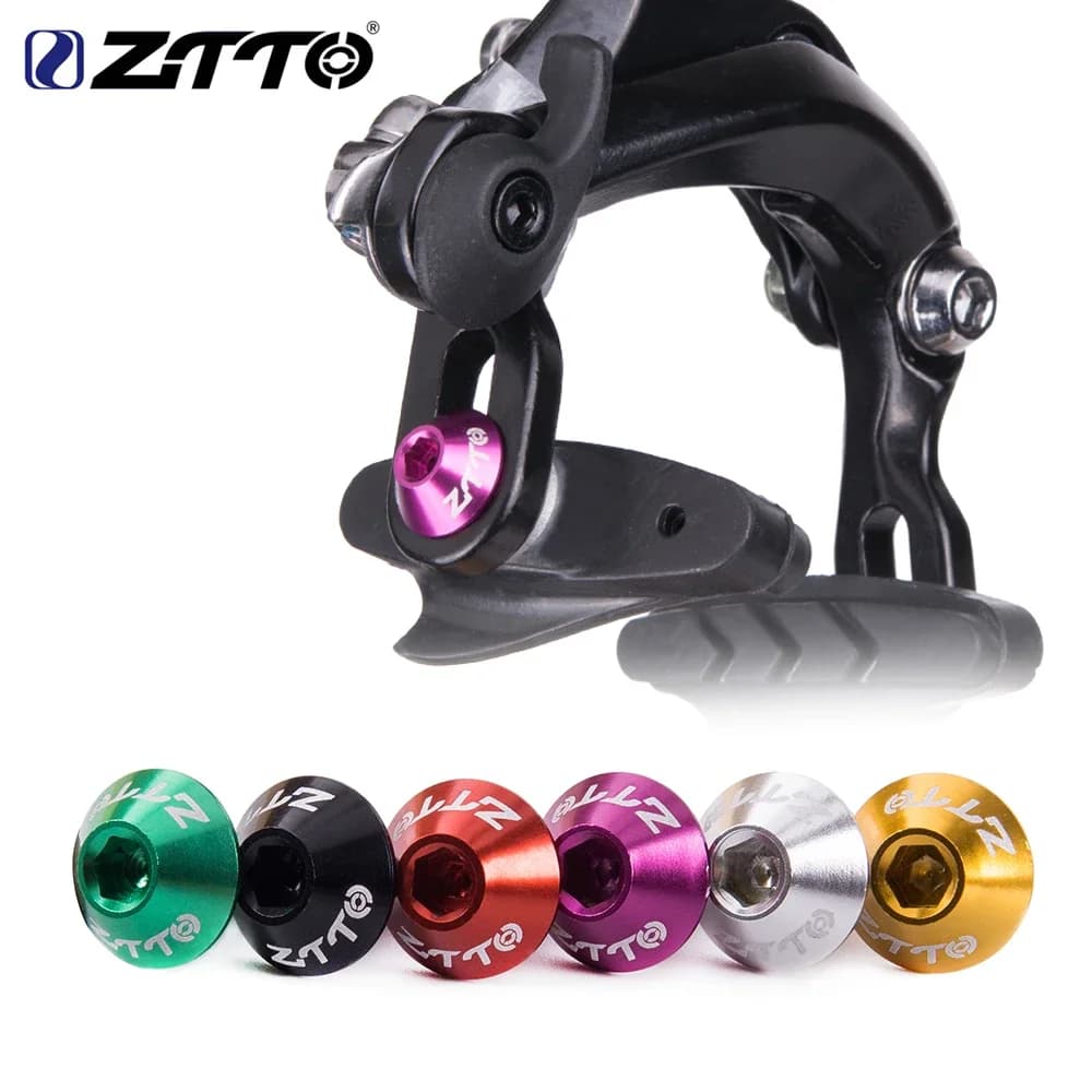 ZTTO Bici Da Strada C Pinza Freno Bulloni Bicicletta Portaborraccia Viti Ultraleggero AL7075 Pinza Freno Vite E Chiave Chiave