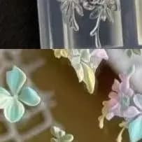 3D Fruit Silicone Nail Mold Sweet Flower Petals DIY Design Manicure Template Carving Nail Art Stencil Soft Stamping Mold Tools