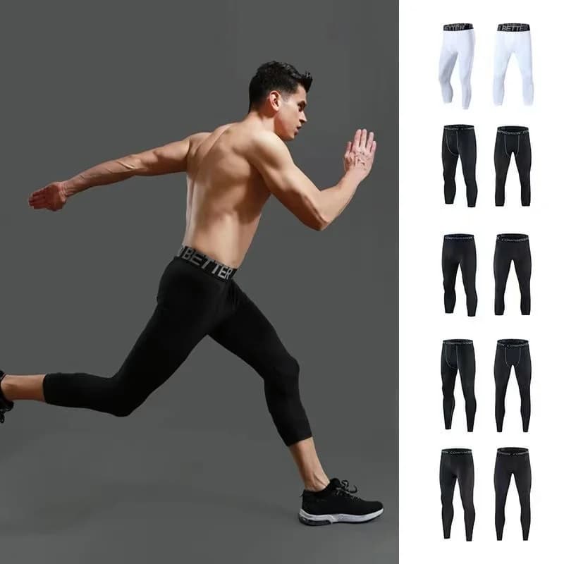 High Performance Compression Leggings for Men, Fitness, Comfort and Performance Loading Pants Improved for Running