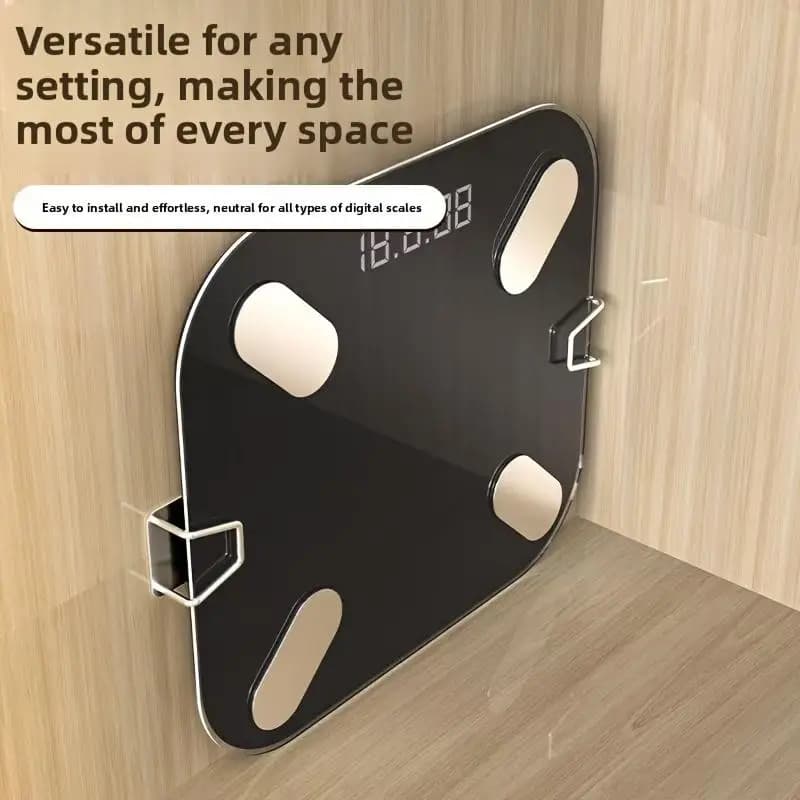 New Self-adhesive Weight Scale Bracket Hook with No Trace Strong Adhesive Single Hook Stainless Steel No Punching Bathroom Hooks