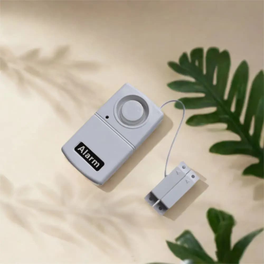 Sensore Magnetico Antifurto a Batteria, Rilevatore ad Alto Decibel, Sistema Magnetico per Porte, Sensore Wireless in Plastica per Finestre