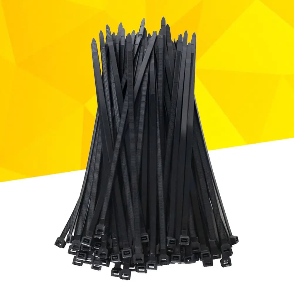 250 Pezzi Fascette Nere in Nylon Autobloccanti ad Alta Resistenza per Organizzazione Cavi e Fasciatura Fili