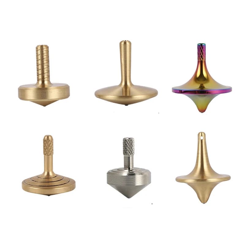 Giroscopio inizio spazio metallo ottone Spinning Top Fidget Toys giroscopio Desktop creativo piccolo Mini Spinner a mano per bambini adulti