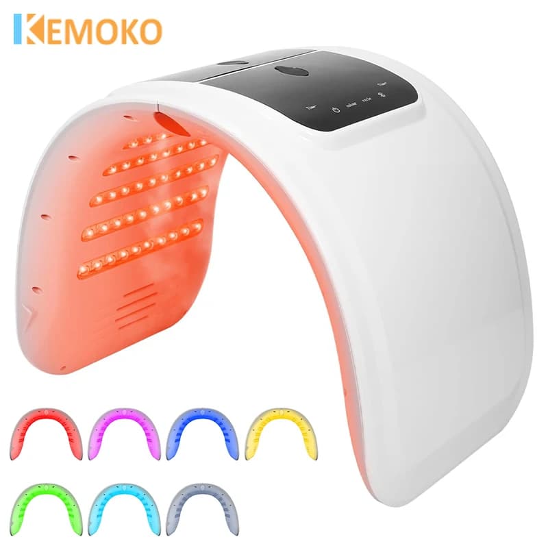 Macchina fotografica a LED a 7 colori con nano spray idratante maschera per il viso e il corpo idratante per la pelle ringiovanimento cura della pelle salone SPA uso domestico