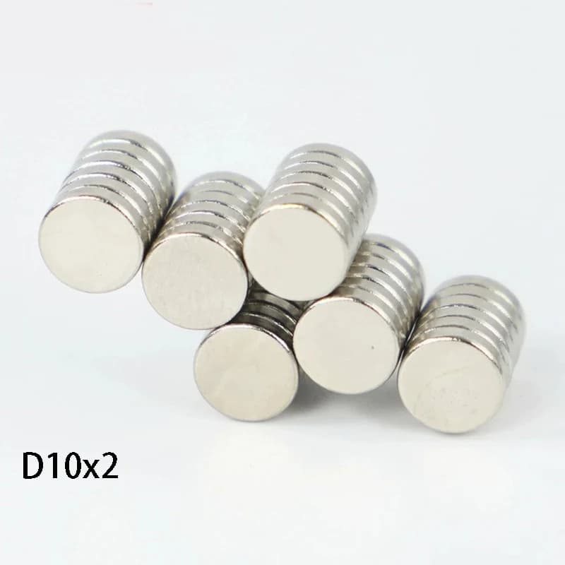 10 magneti artigianali rotondi da 10 mm - magneti sottili da 2 mm per la creazione di gioielli, stampi in resina e progetti fai-da-te