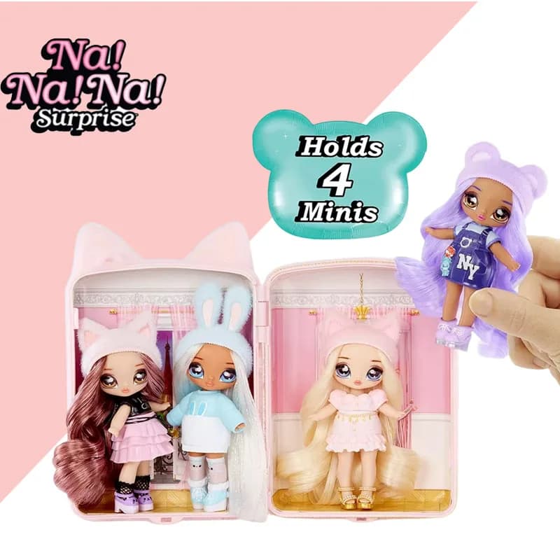 Set Zaino Mini Surprise Nana in Cotone, Accessori per Bambole alla Moda, Giocattolo per Bambine, Bambola con Zaino Sorpresa