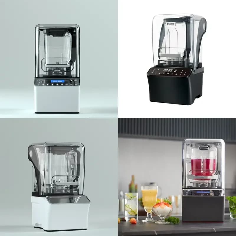 Frullatore Multifunzione Professionale con Copertura Insonorizzante per Smoothie e Bevande