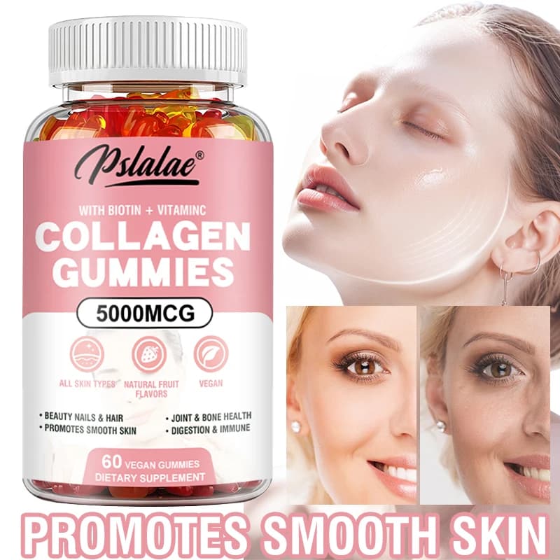 Collagen Gummies - Anti-Aging, Skin Brightening, Joint Health & Immune Support, Natural Antioxidant