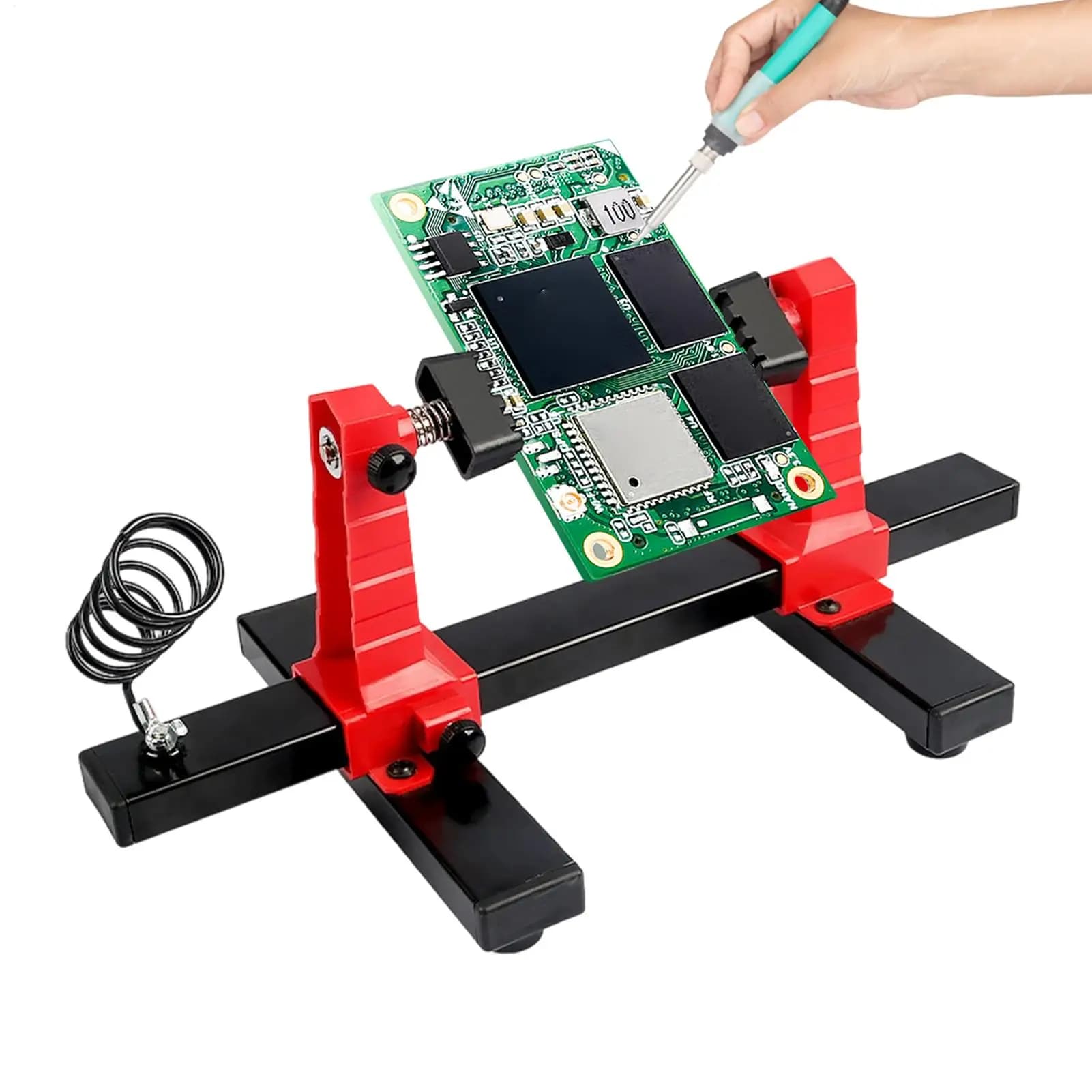 Supporto Regolabile per PCB, Supporto per Riparazione Telefoni, Supporto per Schede PCB con Scanalature per IC, per Riparazioni Domestiche Uomo Donna
