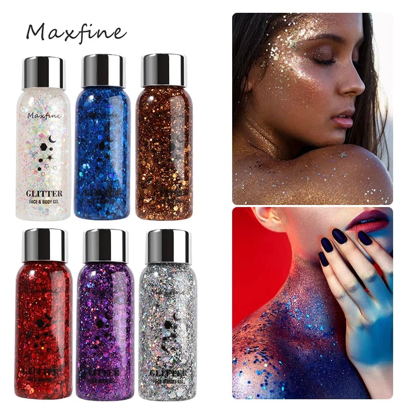 Shimmer Sparkle Body Face Glitter Feste e trucco artistico Sicuro per tutti i tipi di pelle Facile da applicare Lunga durata