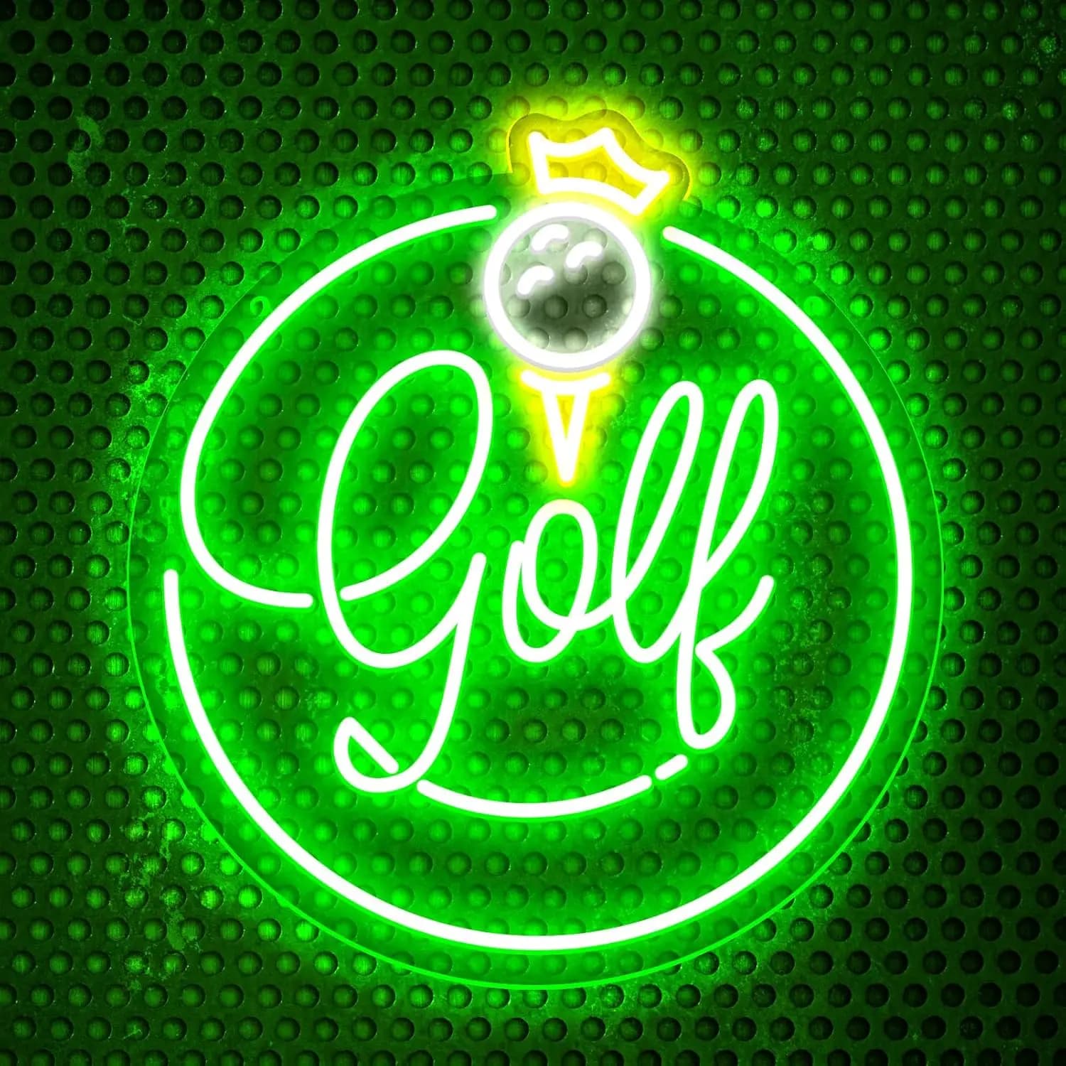 Insegna al Neon Golf a LED Alimentata tramite USB, Luce Notturna per Pro Shop, Driving Range, Club di Golf, Sala Giochi, Camera da Letto, Decorazione Estetica