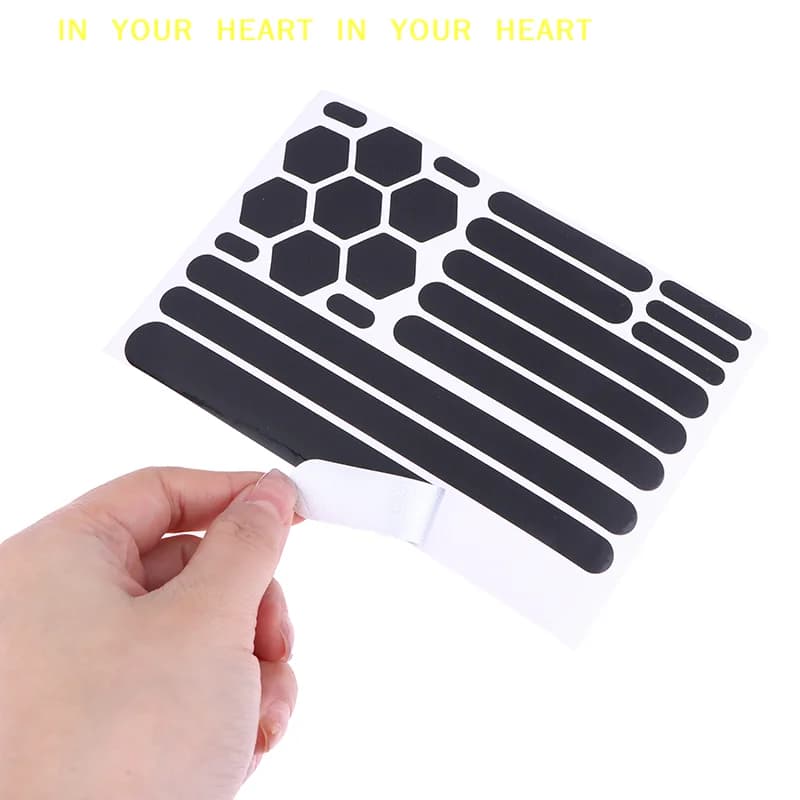 【X】Motorcycle Helmets Invisible Black Reflective Stickers Simple And Effective Reflective Tape For Helmets Bikes
