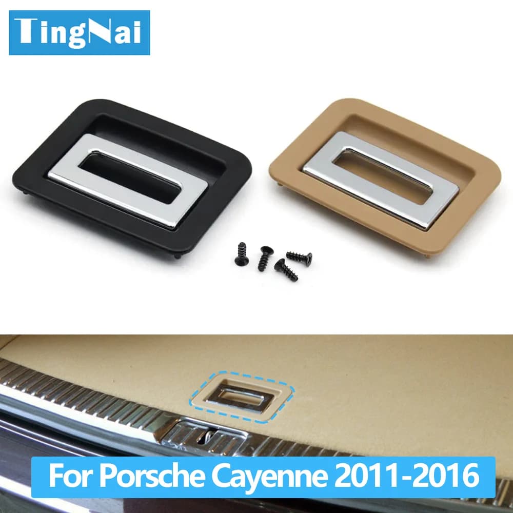 Auto Baule Posteriore Bagagli Coda Cover Zerbino Floor Mat Handle Closing button For Porsche Cayenne 7P5 2011-2016 95855111500,95855111500